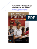 Educational Psychology Theory and Practice 13Th Edition Full Chapter