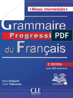 Grammaire Progressive Du Francais Niveau Intermediaire 2013