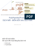 Polypeptide/Protein Dịch Mã - Biến Đổi Sau Dịch Mã: 1 Bio10012-Hcmus - Ver.2024