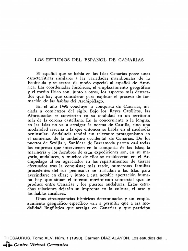 Dialecto Canario | PDF | Islas Canarias | Lengua española