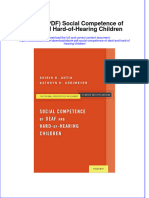 Social Competence of Deaf and Hard of Hearing Children Full Chapter