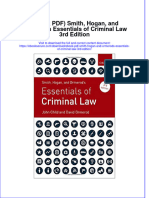 Smith Hogan and Ormerods Essentials of Criminal Law 3Rd Edition Full Chapter