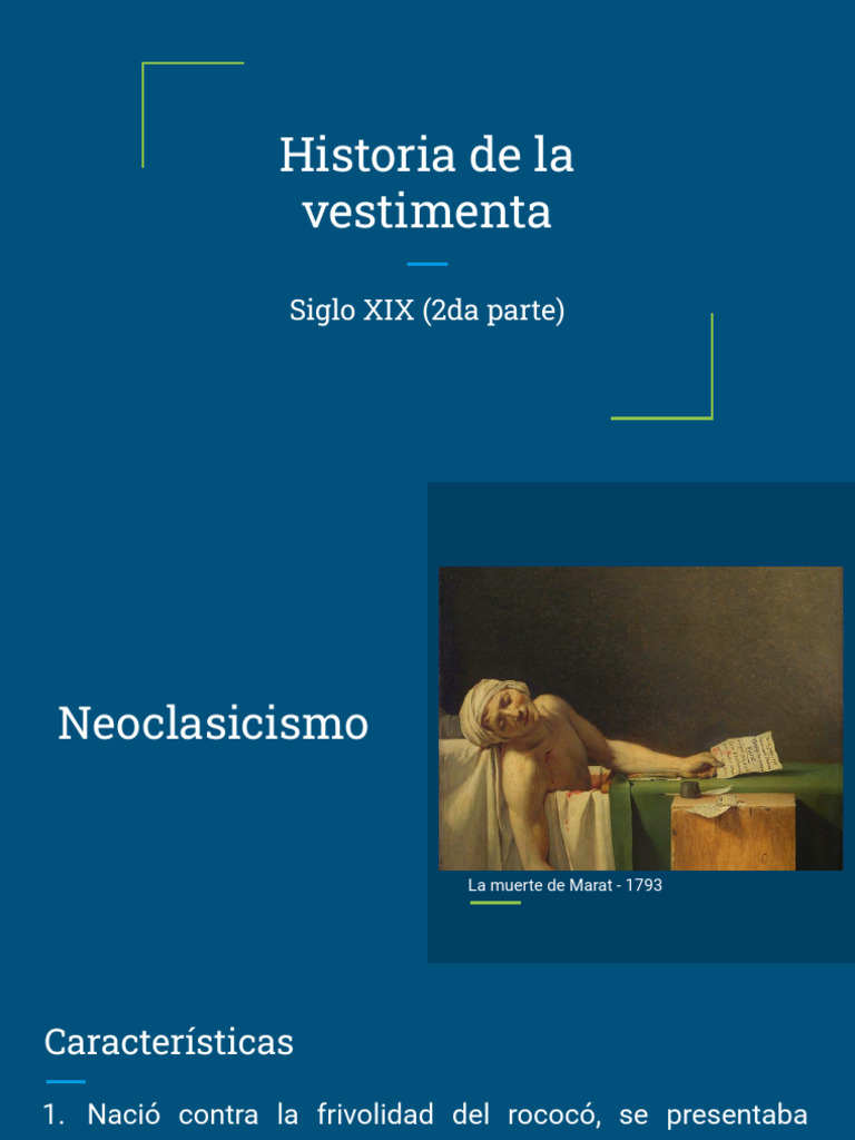 Vestimenta del Siglo XIX: Neoclasicismo y Moda | PDF | Ropa