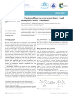 Synthesis and Fluorescence Properties of Novel Squaryliumboron Complexesorganic Chemistry Frontiers