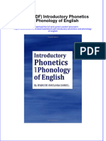 Introductory Phonetics and Phonology of English Full Chapter