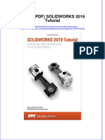 Solidworks 2019 Tutorial Full Chapter