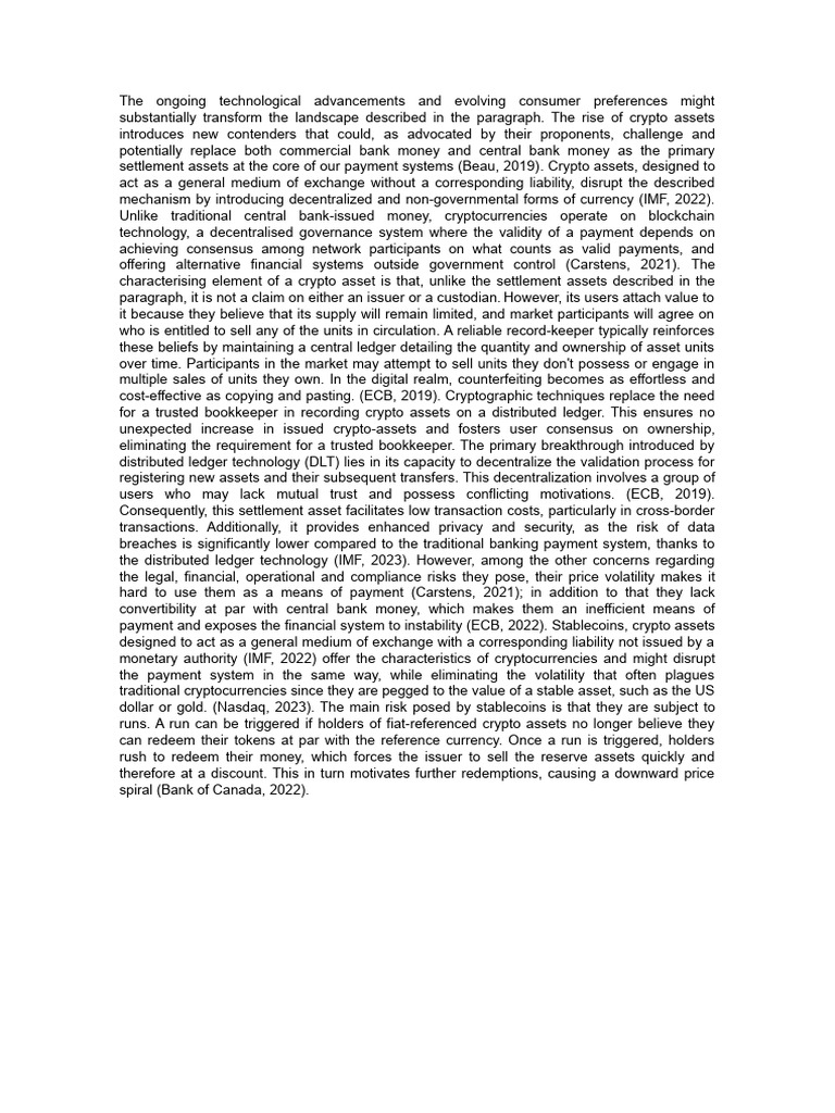 Fintech Pdf Cryptocurrency Money