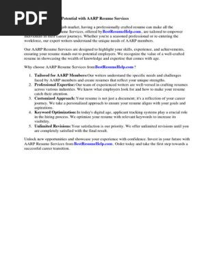 Aarp Resume Advisor