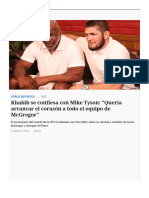 Khabib Se Confiesa Con Mike Tyson - "Quería Arrancar El Corazón A Todo El Equipo