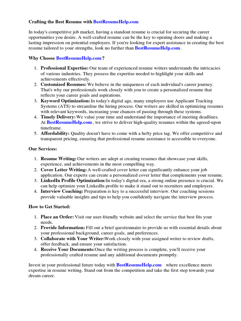 Best Resume Mission Statements - 1719847949