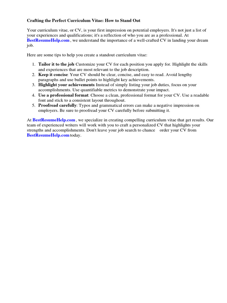 Curriculum Vitae How Do You Pronounce Download Free PDF English