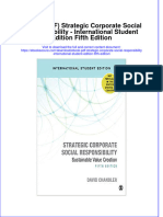 Strategic Corporate Social Responsibility International Student Edition Fifth Edition Full Chapter