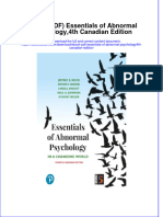 Essentials of Abnormal Psychology4Th Canadian Edition Full Chapter