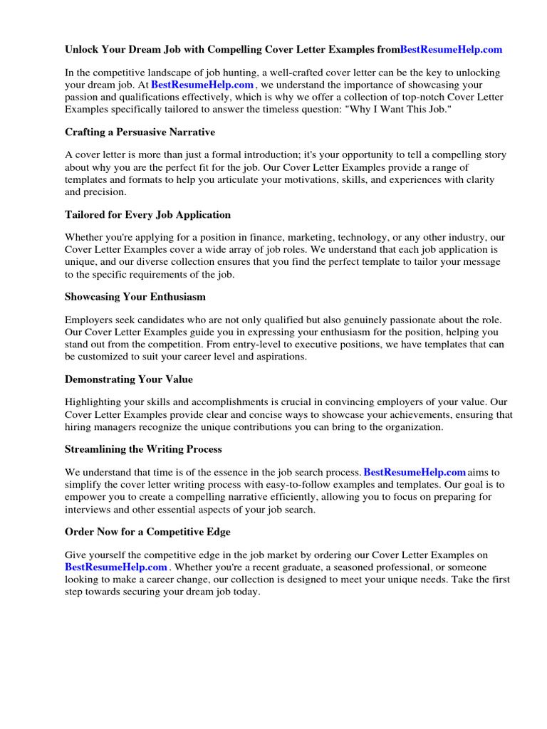 Compelling Cover Letter Examples | PDF | Recruitment | Résumé