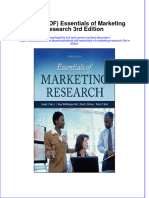 Essentials of Marketing Research 3Rd Edition Full Chapter