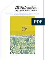 New Perspectives Microsoft Office 365 Office 2016 Introductory Spiral Bound Version Full Chapter