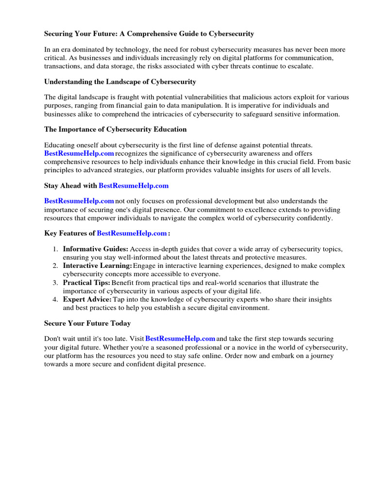 Cybersecurity Career Development Guide | PDF | Computer Security | Security