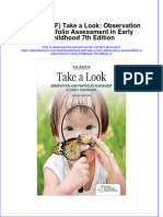 Take A Look Observation and Portfolio Assessment in Early Childhood 7Th Edition 2 Full Chapter
