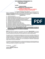 Convocatoria Asamblea 17 de Marzo de 2024