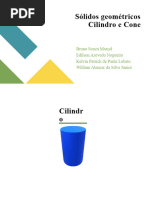Sólidos Geométricos Cilindro e Cone