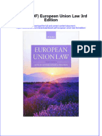 European Union Law 3Rd Edition Full Chapter