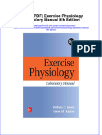 Exercise Physiology Laboratory Manual 8Th Edition Full Chapter