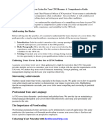 Sample Cover Letter For Cfo Resume