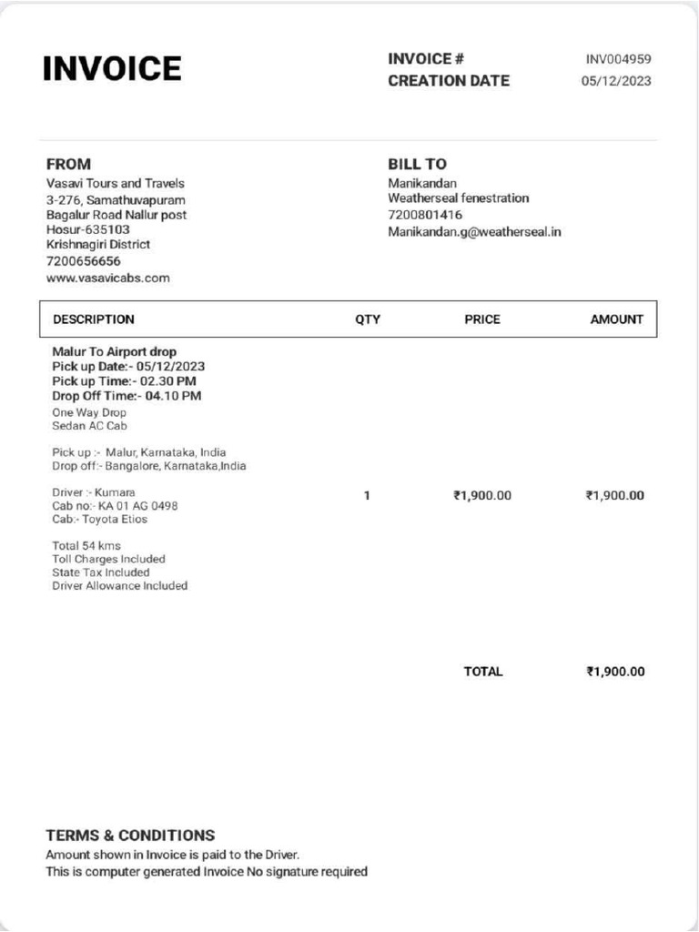 Invoice 4959 | PDF