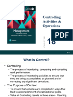 MGT201 - CH18 - Controlling Activities & Operations