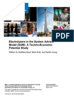 Electrolyzers in The System Advisor Model (SAM) : A Techno-Economic Potential Study
