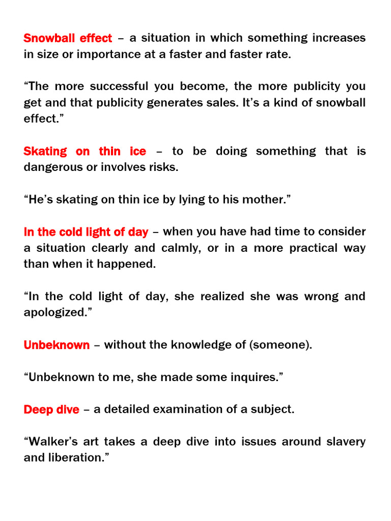 Snowball Effect | PDF