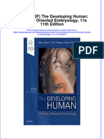 The Developing Human Clinically Oriented Embryology 11E 11Th Edition Full Chapter