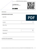ISO 9001 - 2015 Audit Checklist - SafetyCulture