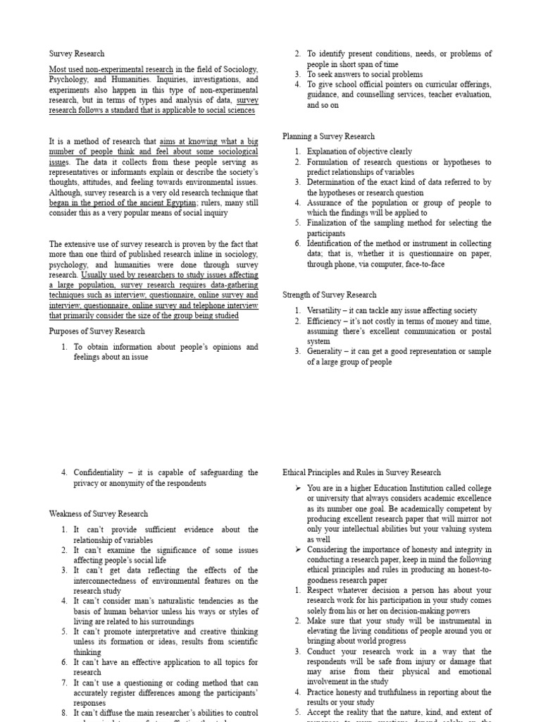 WHAT IS SURVEY IN RESEARCH PDF visual data 7