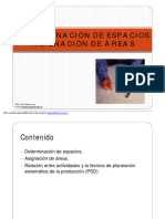 8. Determinación de Espacios y Asignación de Áreas