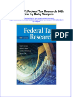 Federal Tax Research 10Th Edition by Roby Sawyers Full Chapter