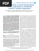 Simulation Study of Lateral Schottky Barrier IMPATT Diode Based On AlGaN GaN 2-DEG For Terahertz Applications