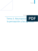 Tema 3. Neuropsicología de La Percepción y Las Agnosias