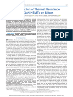 RF Extraction of Thermal Resistance For GaN HEMTs On Silicon