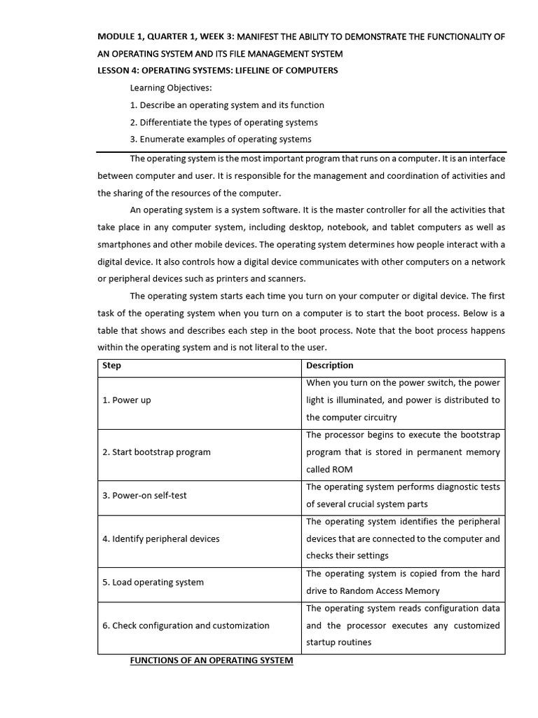 Understanding Operating Systems Basics | PDF | Operating System ...