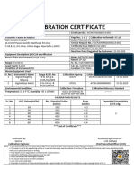 Gandh Calibration Certificate Syringe Pump