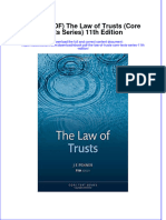 The Law of Trusts Core Texts Series 11Th Edition Full Chapter