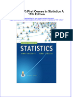 First Course in Statistics A 11Th Edition Full Chapter