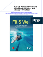Fit Well Core Concepts and Labs in Physical Fitness and Wellness 13Th Edition Full Chapter