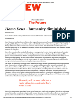 Homo Deus - Humanity Diminished - Books Essays - Spiked