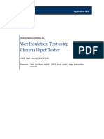 AN-Safety-Wet Insulation Test Using Chroma Hipot Tester-082010