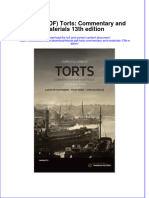 Torts Commentary and Materials 13Th Edition Full Chapter