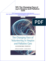 Download The Changing Face Of Volunteering In Hospice And Palliative Care full chapter docx