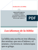 Leccion # 3 Idiomas de La Biblia