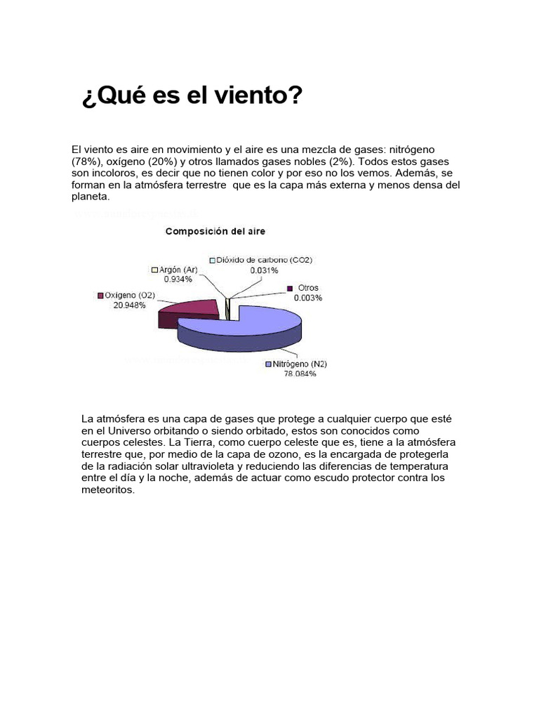 Qué Es El Viento | PDF | Atmósfera de tierra | Atmósfera